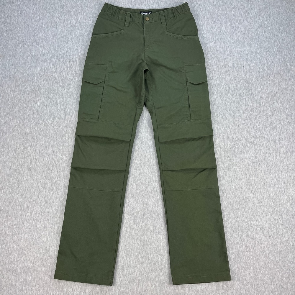 VERTX Fusion Stretch Tactical Pants Womens 4 (34 Ins) Olive Green Cargo Utility